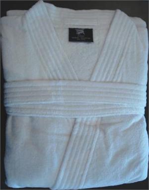 Kimono Terry Bathrobe White Large Image